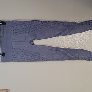 Purple Textured Leggings BETSEY JOHNSON